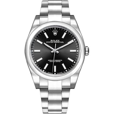 rolex oyster black dial|rolex oyster perpetual no date.